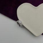 انگشتر طلا سولیتر سفید زنانه