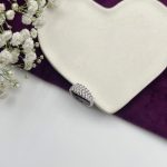 انگشتر طلا سولیتر طرح برگ زنانه