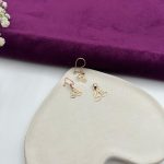 نیم‌ست طلا زنانه طرح رنگین‌کمان – ۱.۳۷ گرم - Image 2